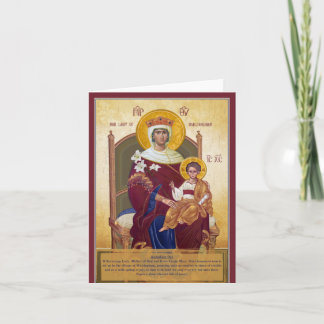 Unsere Dame Walsingham mit Kontakt Karte