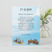 Unsere Dankbarkeit Dankeskarte (Stehend Vorderseite)