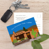 Unsere demütige Adobe Southwest Style neue Adresse Ankündigungspostkarte