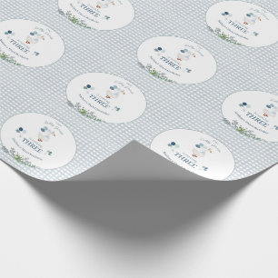 Unsere dumme Gans Geburtstag Beliebiges Alter Blau Geschenkpapier