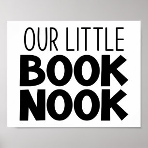 Unsere Ecke des kleinen Buchnook-Lesens Poster