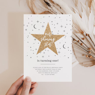 Unsere einladende Shining Star zum Geburtstag Einladung