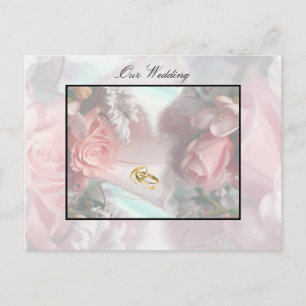 Unsere Einladung zur Hochzeit Postkarte