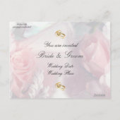 Unsere Einladung zur Hochzeit Postkarte (Rückseite)