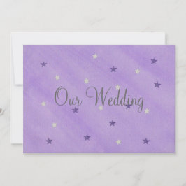 Unsere Einladungen für Hochzeiten, Lila und Silber