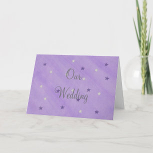 Unsere Einladungen für Hochzeiten, Lila und Silber