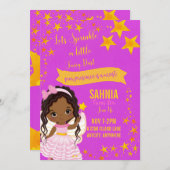 Unsere Einladungskarte zum Geburtstag (Vorne/Hinten)