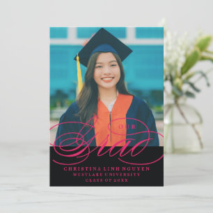 UNSERE ELEGANTE SCRIPT GRAD ABITUR-EINLADUNG EINLADUNG