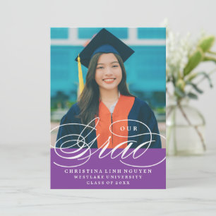 UNSERE ELEGANTE SCRIPT GRAD ABITUR-EINLADUNG EINLADUNG