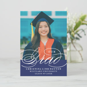 UNSERE ELEGANTE SCRIPT GRAD ABITUR-EINLADUNG EINLADUNG