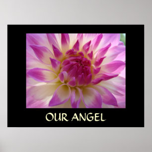 UNSERE ENGELSTOCHTER! Kunstprint Geschenk DAHLIA B Poster