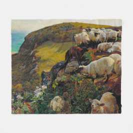 Unsere englische Küste oder Strayed Sheep William  Fleecedecke