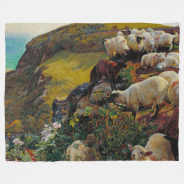 Unsere englische Küste oder Strayed Sheep William  Fleecedecke