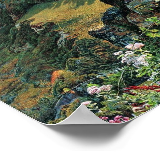 Unsere englische Küste (Stray Sheep) von Hunt Will Poster (Ecke)