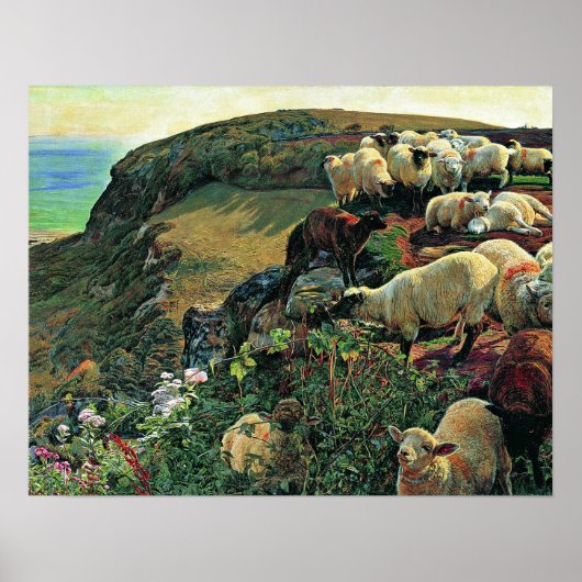 Unsere englische Küste von William Holman Hunt Poster (Vorne)