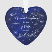 Unsere Enkelin Star Foto Vorlage Ornament (Vorderseite)