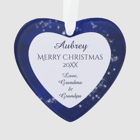 Unsere Enkelin Star Ornament (Rückseite)