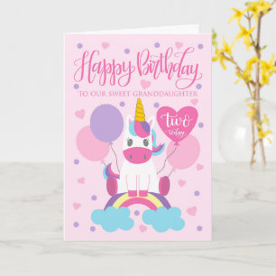 Unsere Enkelin Unicoron am 2. Geburtstag von Rainb Karte