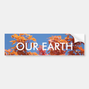 UNSERE ERDE Autoaufkleber Blue Sky Fall Trees