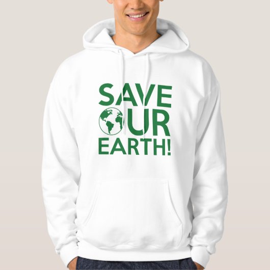 Unsere Erde gerettet Hoodie (Vorderseite)