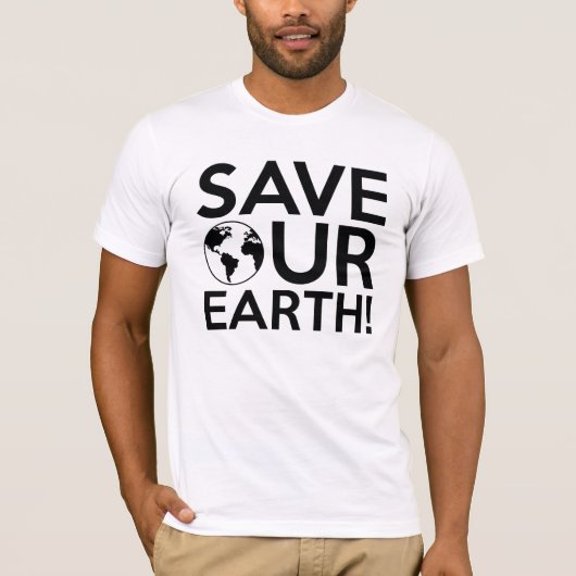 Unsere Erde gerettet T-Shirt (Vorderseite)