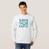 Unsere Erde gerettet T-Shirt (Vorne ganz)