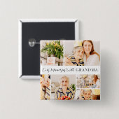 Unsere Erinnerungen mit Oma Modern Foto Collage Button (Vorne & Hinten)