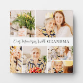 Unsere Erinnerungen mit Oma Modern Foto Collage Fotoplatte (Vorderseite)