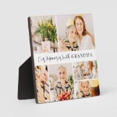 Unsere Erinnerungen mit Oma Modern Foto Collage Fotoplatte (Vorderseite)
