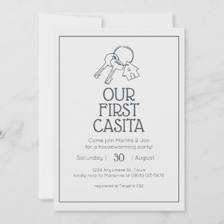 Unsere erste Casita Housewarming Einladung
