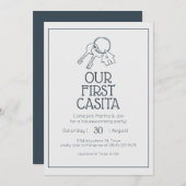 Unsere erste Casita Housewarming Einladung (Vorne/Hinten)