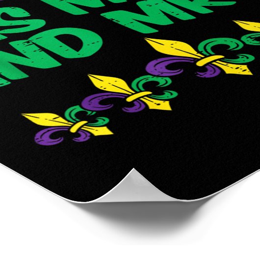 Unsere erste Frau Mardi Gras New Orleans Verlobt m Poster (Ecke)