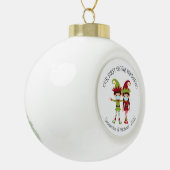 Unsere erste globale Pandemie 2020 Elf Chritsmas Keramik Kugel-Ornament (Links)