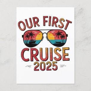 Unsere erste Kreuzfahrt 2025 Sommerreise Matching Postkarte