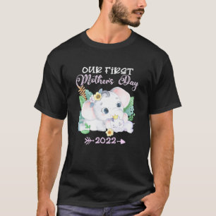 Unsere erste Muttertag 2022 Elefanten-Mama T-Shirt