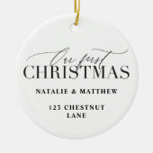 unsere erste neue Zuhause Keramik Ornament (Vorne)