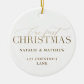 unsere erste neue Zuhause Keramik Ornament (Vorne)