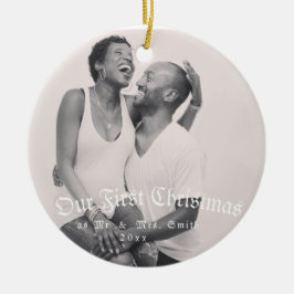 unsere erste verheiratete, unsere neue Zuhause, Ch Keramik Ornament