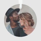 Unsere erste Verheiratete Weihnachtsgrün Ornament (Rückseite)