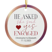 Unsere erste Verlobte Rose Gold Weihnachten