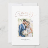 Unsere erste Weihnachts Mr. & Mrs. Einladung (Vorderseite)