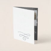 Unsere erste Weihnachts-Silberfolienkarte Folienkarte (Vorderseite)