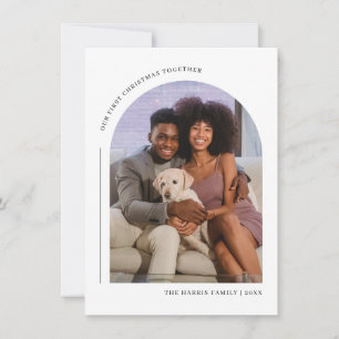 Unsere erste Weihnachts- und Familienfotokarte Feiertagskarte