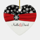 Unsere erste Weihnachtsandenken-Verzierung Keramik Ornament (Hinten)