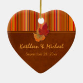 Unsere erste Weihnachtsandenken-Verzierung Keramik Ornament (Hinten)