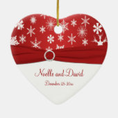 Unsere erste Weihnachtsandenken-Verzierung Keramik Ornament (Hinten)