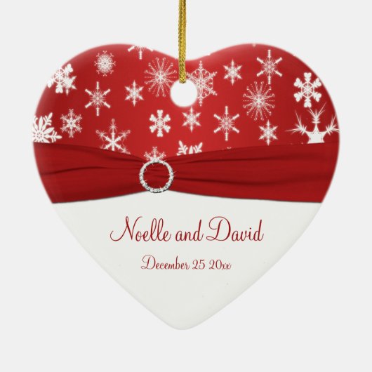 Unsere erste Weihnachtsandenken-Verzierung Keramik Ornament (Hinten)