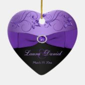 Unsere erste Weihnachtsandenken-Verzierung Keramik Ornament (Hinten)