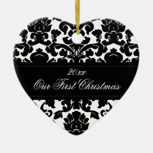 Unsere erste Weihnachtsandenken-Verzierung Keramik Ornament