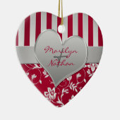 Unsere erste Weihnachtsandenken-Verzierung Keramikornament (Rechts)